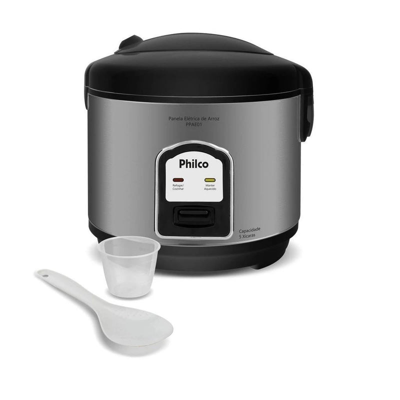 Panela de Arroz Elétrica Philco 5 Xícaras 1,6L